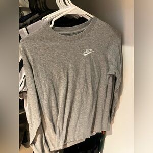 Nike light grey shirt Large in kids